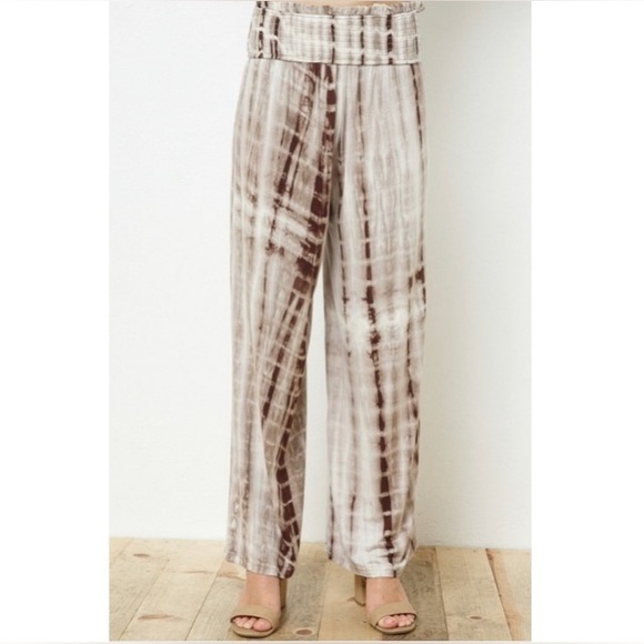🎉HP🎉 Butter Soft Wide Leg Tie Dye Pants - Picture 2 of 4